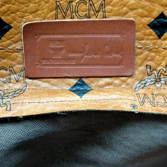 509322BA (X4) MCM Backpack Bag Brown PVC - Picture 7 of 9